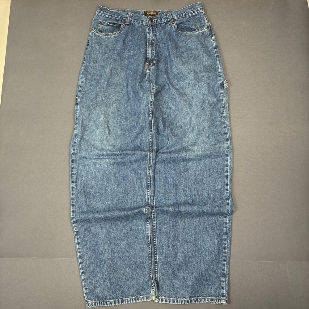 Y2K Machine Jeans Co Carpenter Denim Jeans Men's Size 32x32 Baggy Wide Leg
